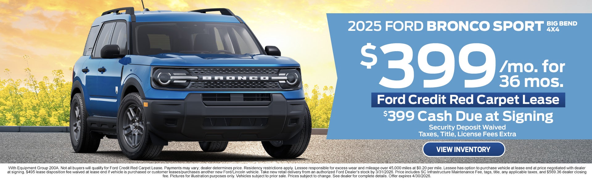 2025 Ford Bronco Sport Big Bend for Sale in Rock Hill, SC