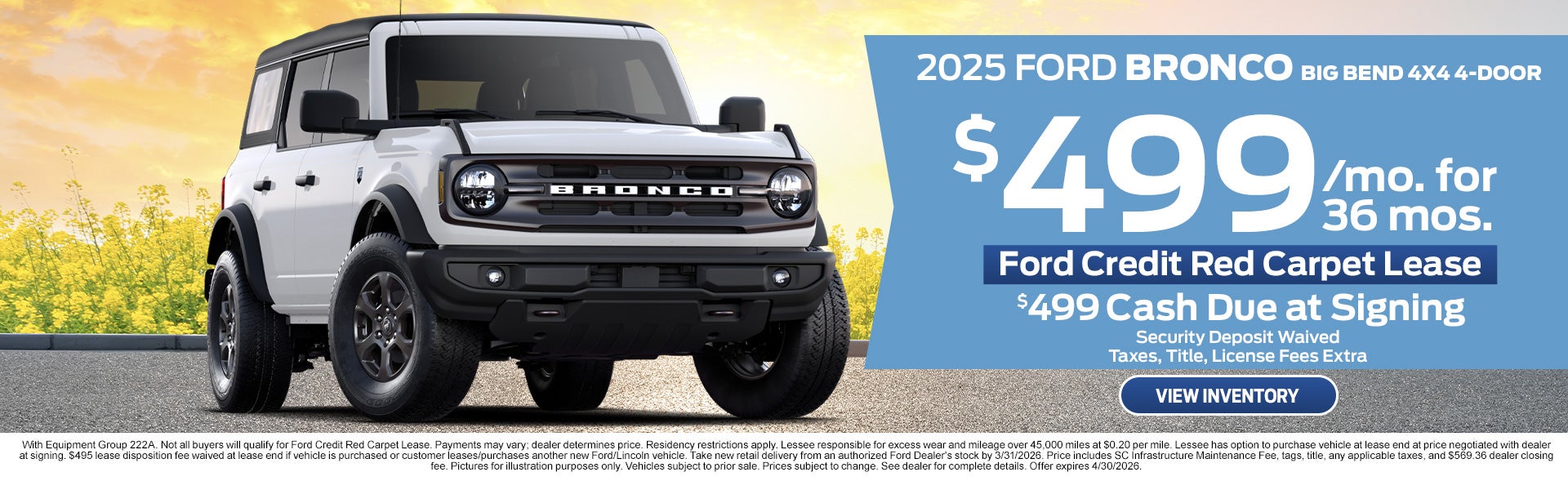 2025 Ford Bronco Big Bend 4X4 4-Door