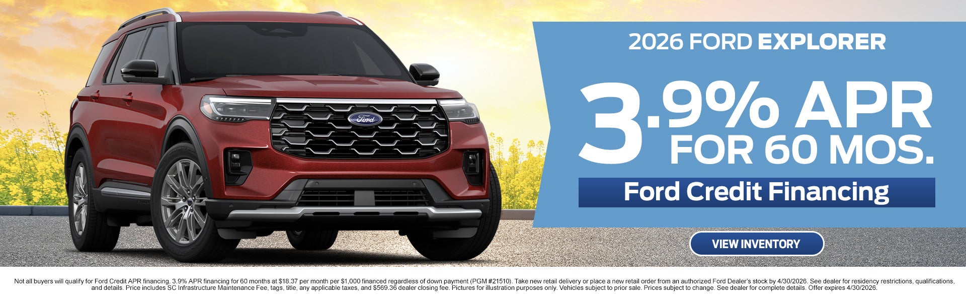 2026 Ford Explorer for Sale in Rock Hill, SC