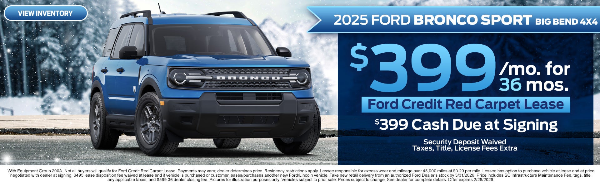 2025 Ford Bronco Sport Big Bend for Sale in Rock Hill, SC