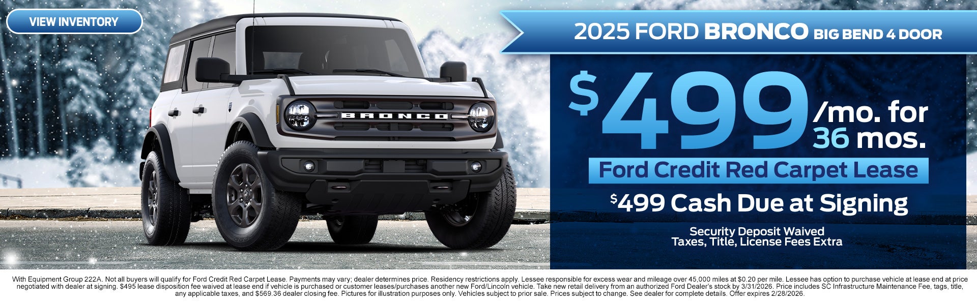2025 Ford Bronco Big Bend for Sale in Rock Hill, SC